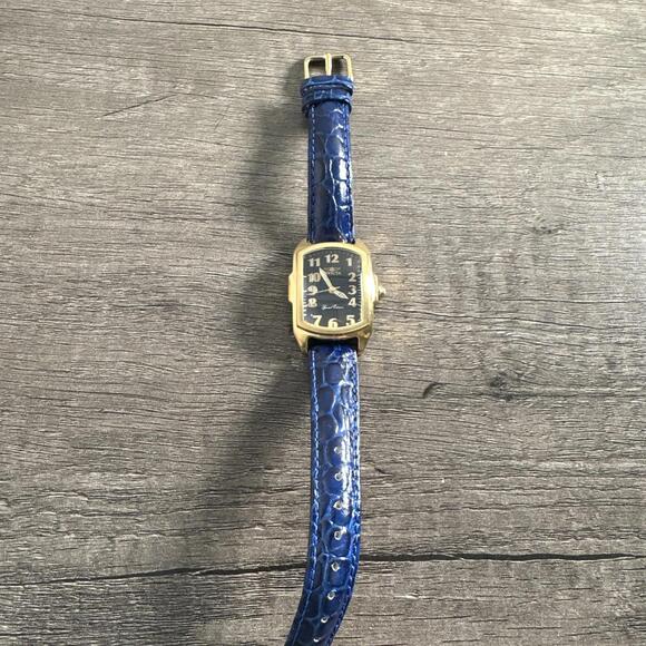 INVICTA WATCH WOMENS 0685 SPECIAL EDITION TRITNITE NIGHT GLOW GOLD TONE Blue - Picture 1 of 6